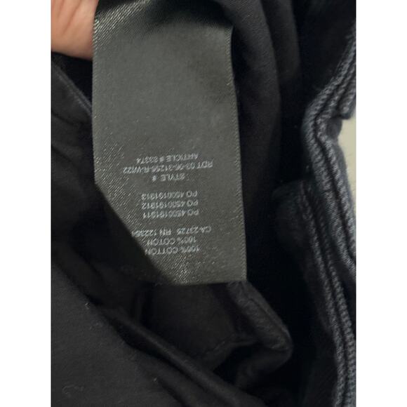 TNA Aritzia Supply Cargo Pants Womens 4 Black Heavyweight Cotton Baggy - Picture 6 of 6